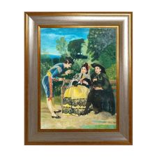 Oil Painting Table 30x40 cm Spanish Costumes Manet Goya Handmade