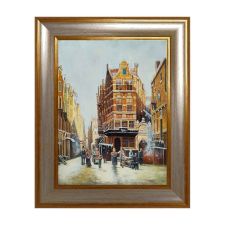 Oil Painting on Canvas 30x40 cm Dutch Landscape Handmade Made in Italy