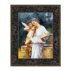 Olieverf op Hout 30x40 cm Vriendschap Ambachtelijk Made in Italy