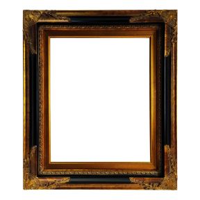 Handcrafted Frame 40x50 cm Berlin Gold and Black Empire Style Made in Italy