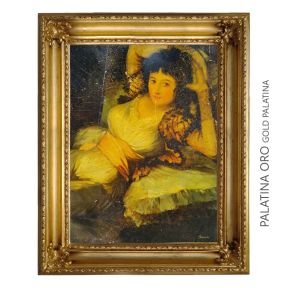 Handgeschilderd Olio op Tafel Schilderij 30x40 cm Hommage aan Goya Made in Italy