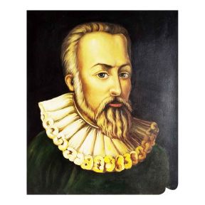 Olieverf op Ambachtelijk Doek 40x50 cm Man met Kraag Made in Italy