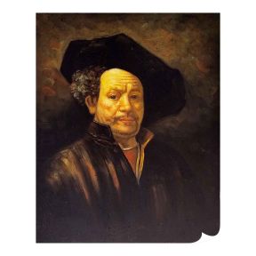 Olieverf op Ambachtelijk Doek 40x50 cm Rembrandt Seniel Made in Italy