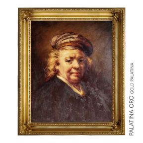 Handgeschilderd Olieverfschilderij op Doek 40x50 cm Man Pet Made in Italy
