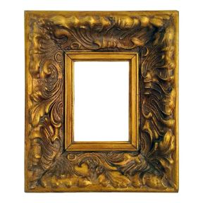 Baroque Artisan Frame in Wood 13x18cm Berlin Antique Gold Made in Italy