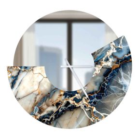Orologio Artigianale 50x57 cm Marmo 2 Specchio Made in Italy