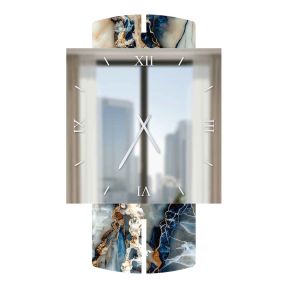 Stone Collection Square Marble 2 Glossy Resin Watch Made in Italy