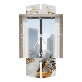 Stone Collection Square Marble 3 Glossy Resin Watch Made in Italy