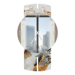 Stone Collection Circular Marble 3 Glossy Resin Watch Made in Italy