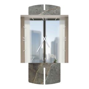 Stone Collection Square Marble 8 Glossy Resin Watch Made in Italy