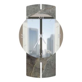 Stone Collection Circular Marble 8 Glossy Resin Watch Made in Italy